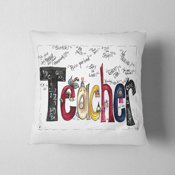 Teacher Doodle Cushion