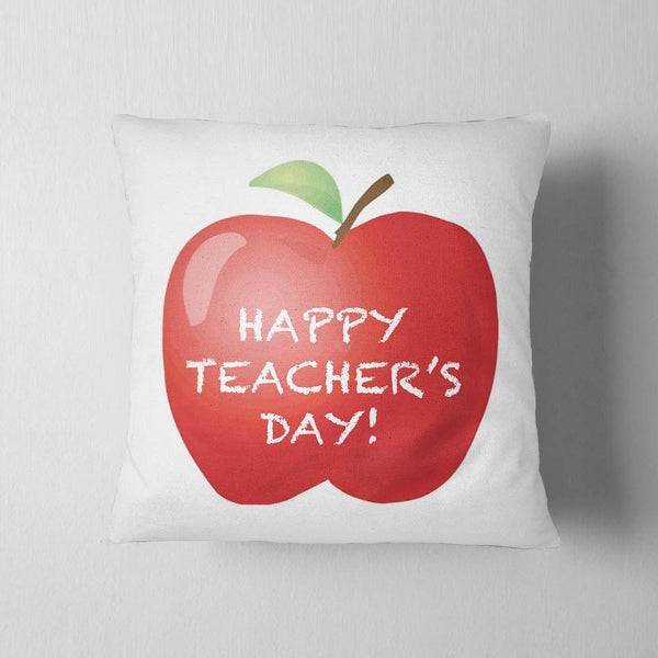Happy Teachers Apple Cushion