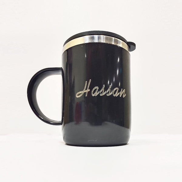 Name Engraved Travel Mug With Lid