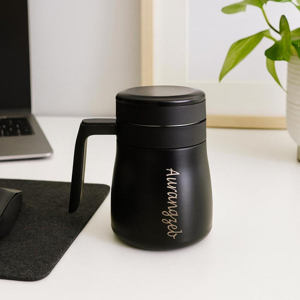 Temperature Display Travel Mug With Lid Stainless Steel | 350ml