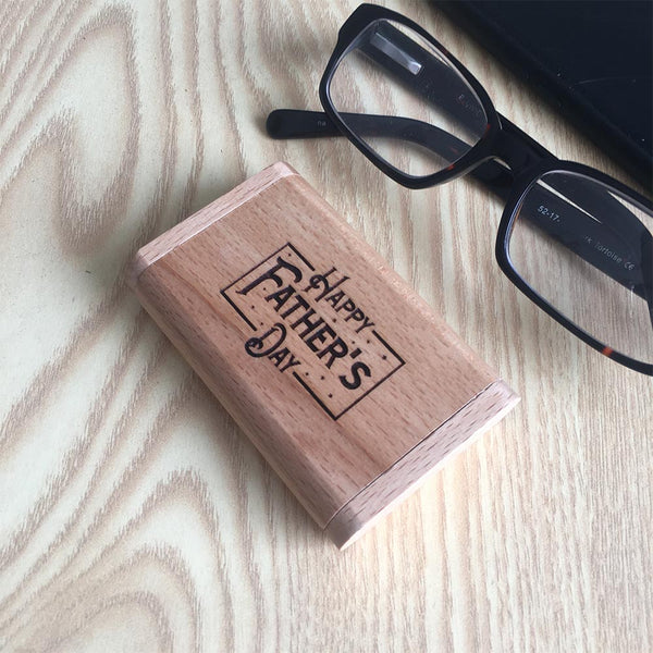 Father's Day Personalized Gift | Wooden USB Drive Name Engraved