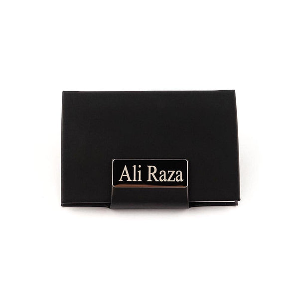 Magnetic Closing Visiting Cards Holder With Name Engraved