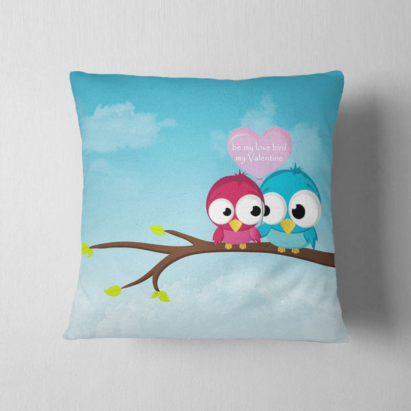 Love Birds Valentines Cushion