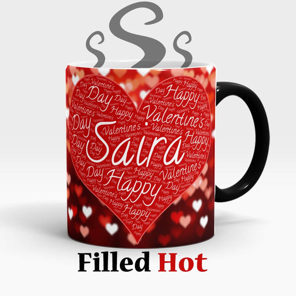 Valentine's Day Exclusive Name Artwork Mug + Free Heart Coaster