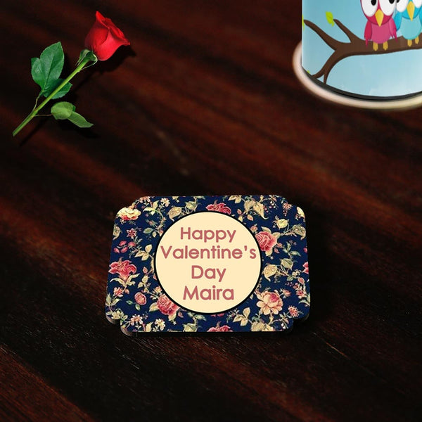 Valentine’s Day Elegant Name Coasters