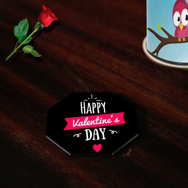 Happy Valentine’s Day Elegant Coasters