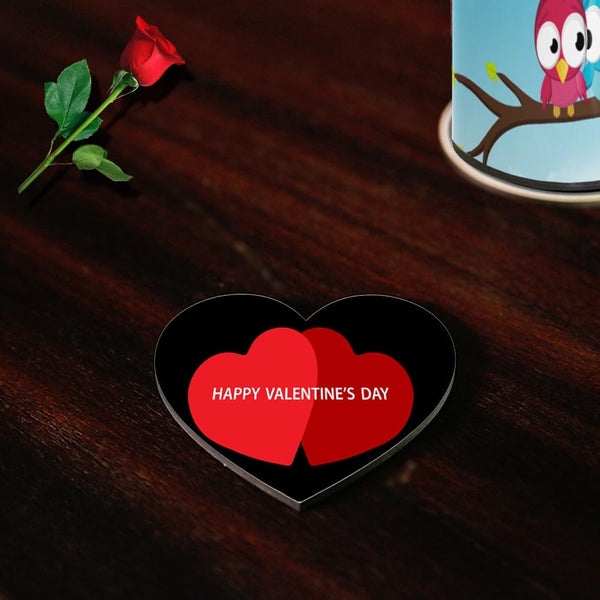 Valentine’s Day Couple Hearts Coasters