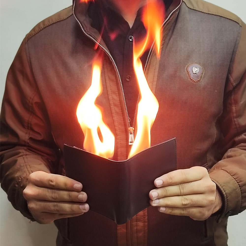 Fire Wallet Fire Wallet Magic | High Quality Professional Version | Unisex – MugArt