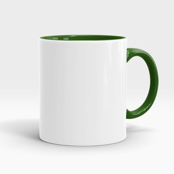 Green Handle & Inner Mug - Customized